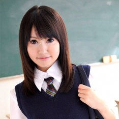 Young Kotomi Asakura plays with pussy in solo XXX